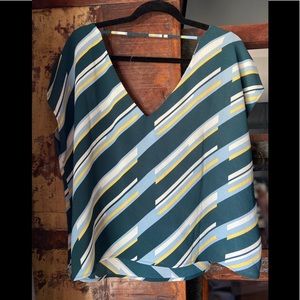 NWOT Stripe shell top